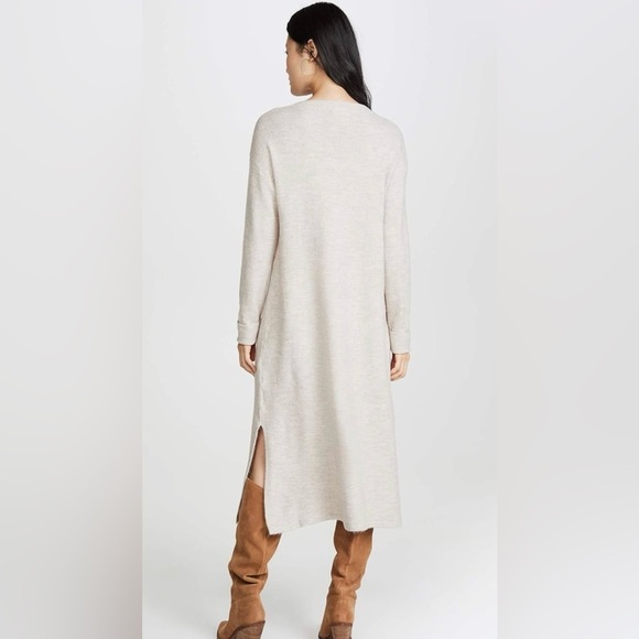 Line and Dot Oatmeal Midi Cali Sweater Dress Small - Picture 2 of 10